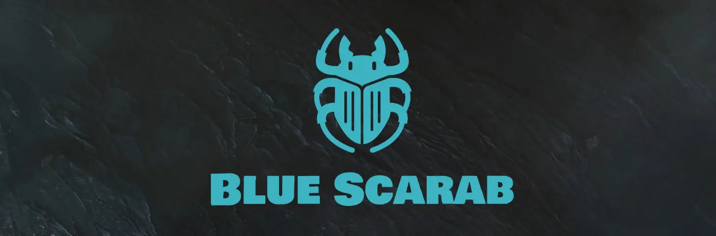 Logomarca da Blue Scarab