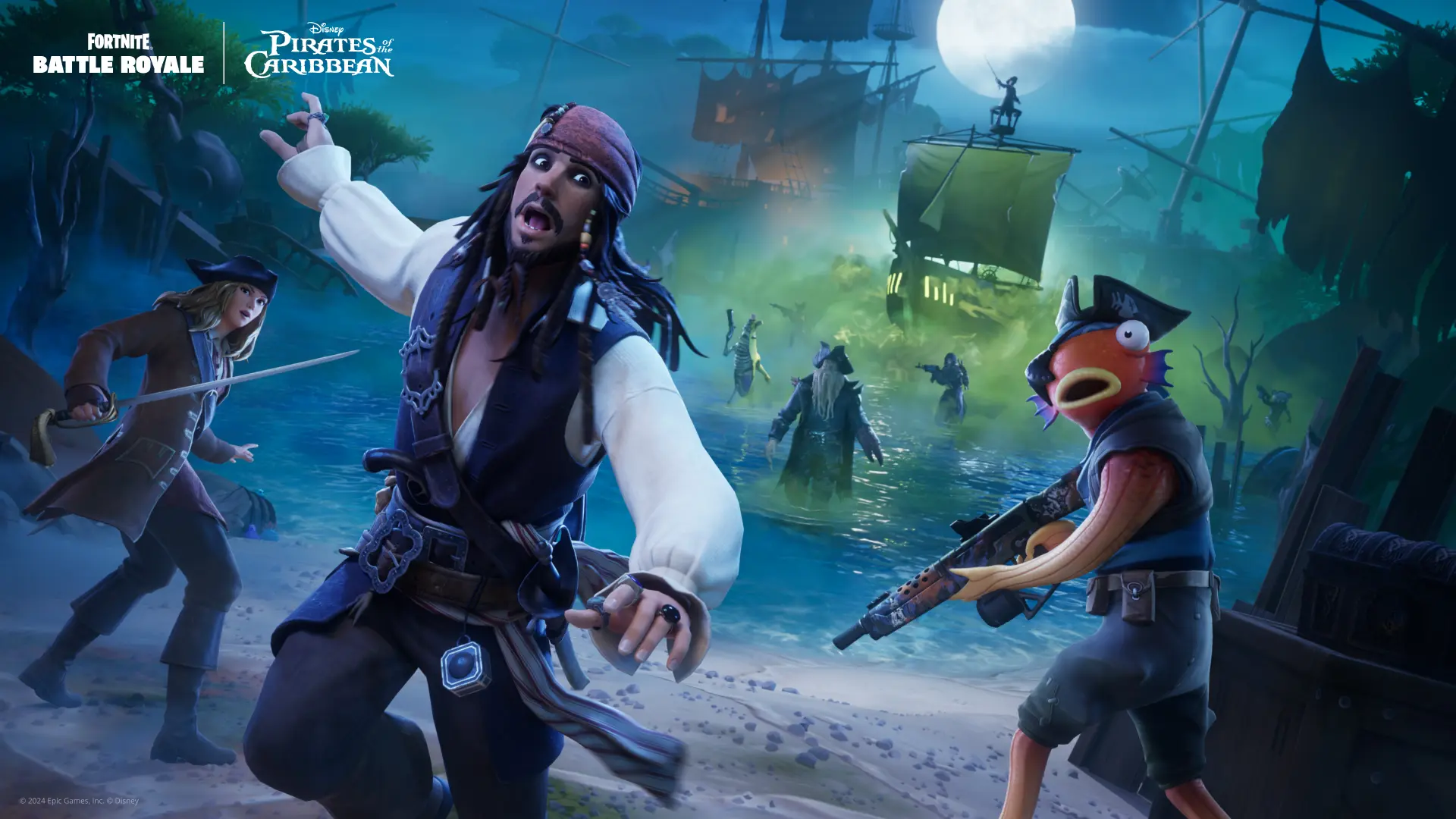 Arte de Fortnite Piratas do Caribe