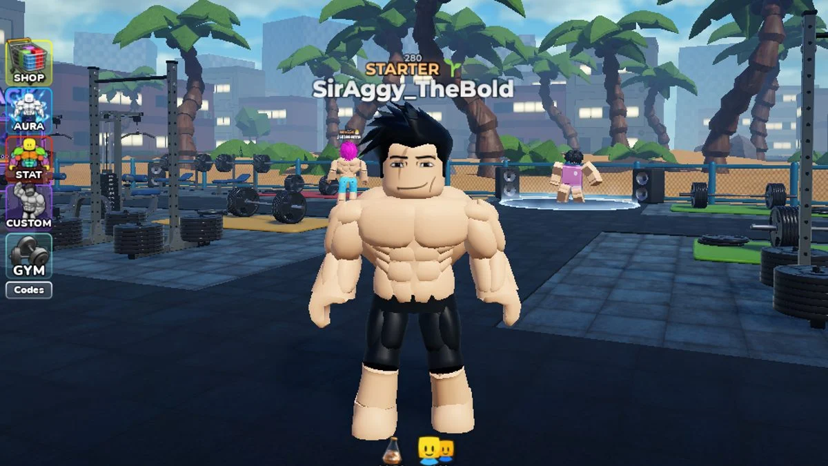 Cena de Roblox Gym League