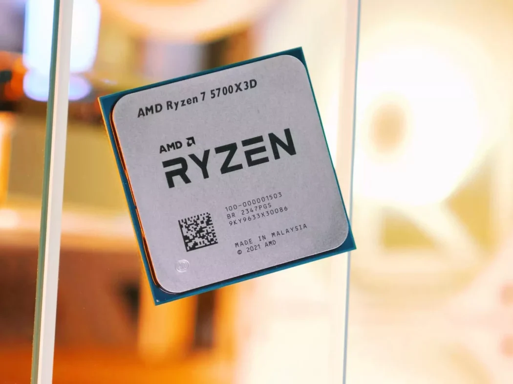 Foto de um Ryzen 7 5700X3D