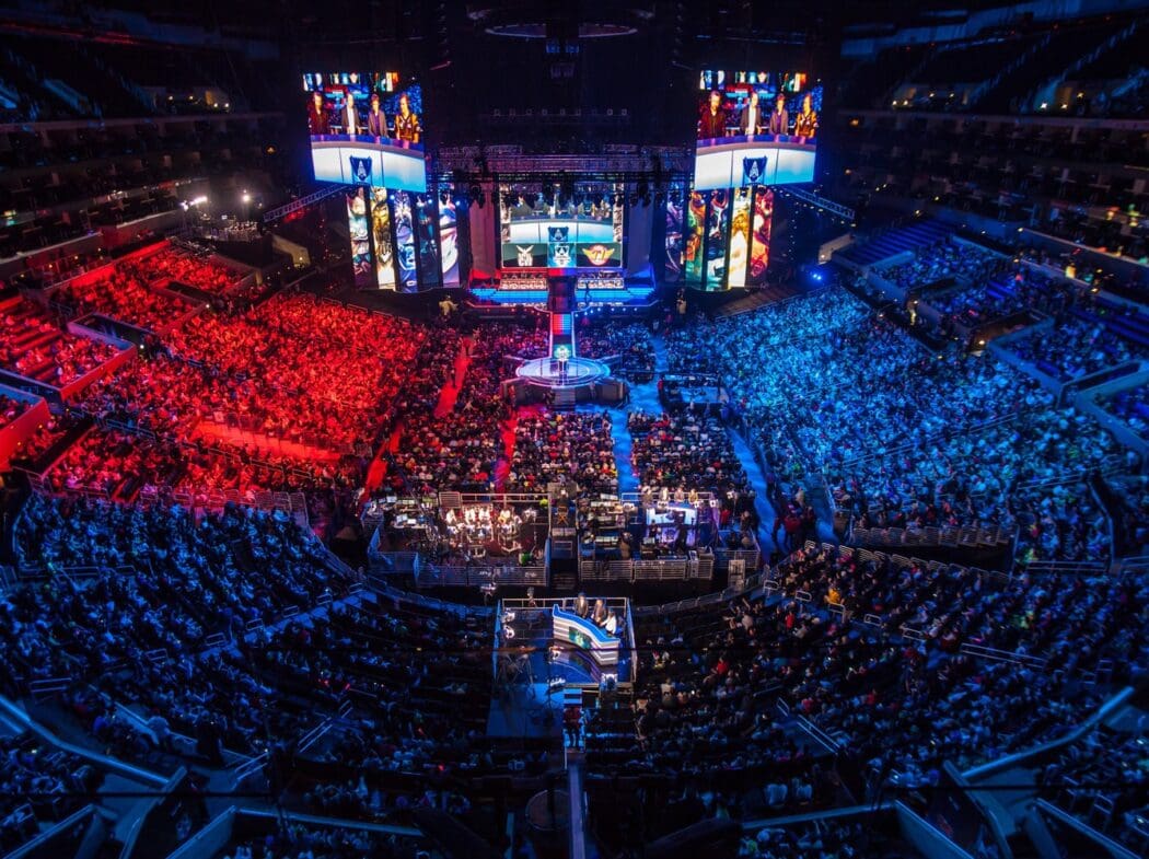 Foto de uma arena de jogos esports