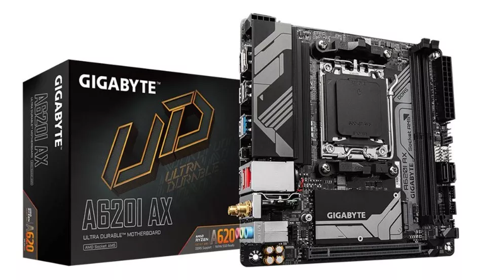 Foto da placa gigabyte a620i ax