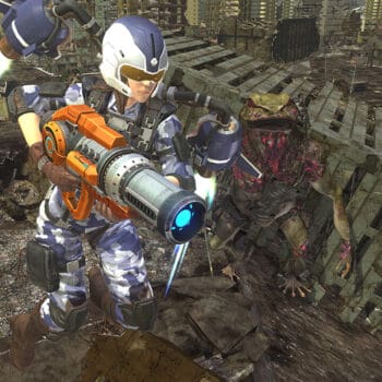 Cena do jogo Earth Defense Force 6