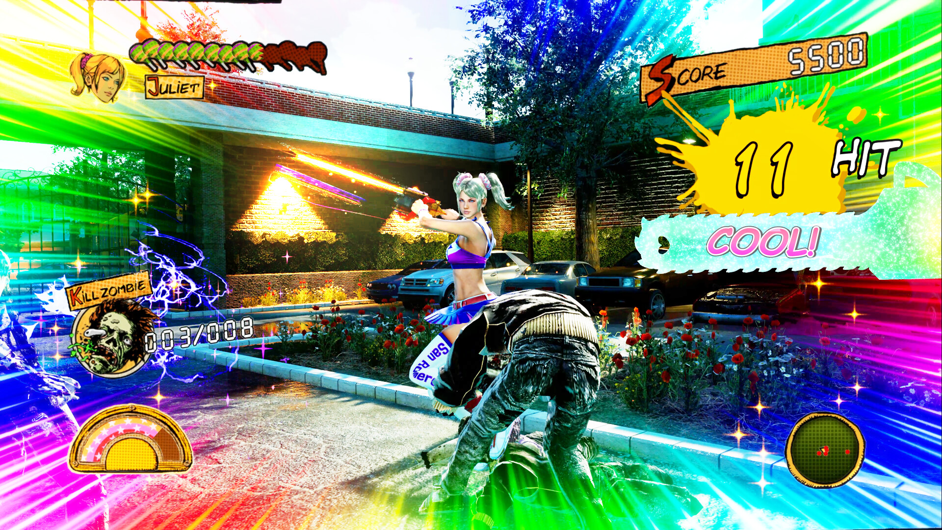 Cena do jogo Lollipop Chainsaw