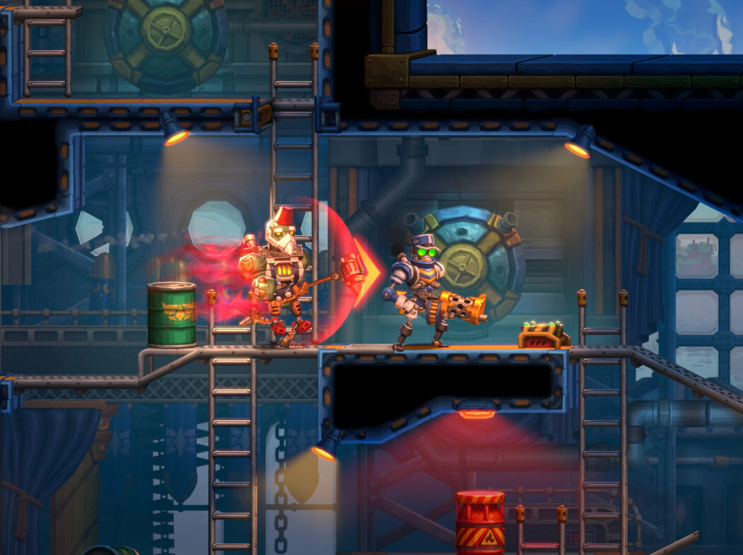 Cena do jogo SteamWorld Heist II