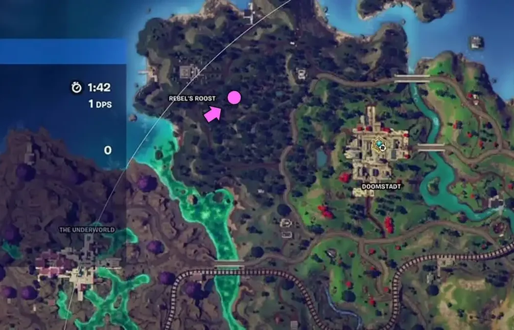 Fortnite Mapa Estatua