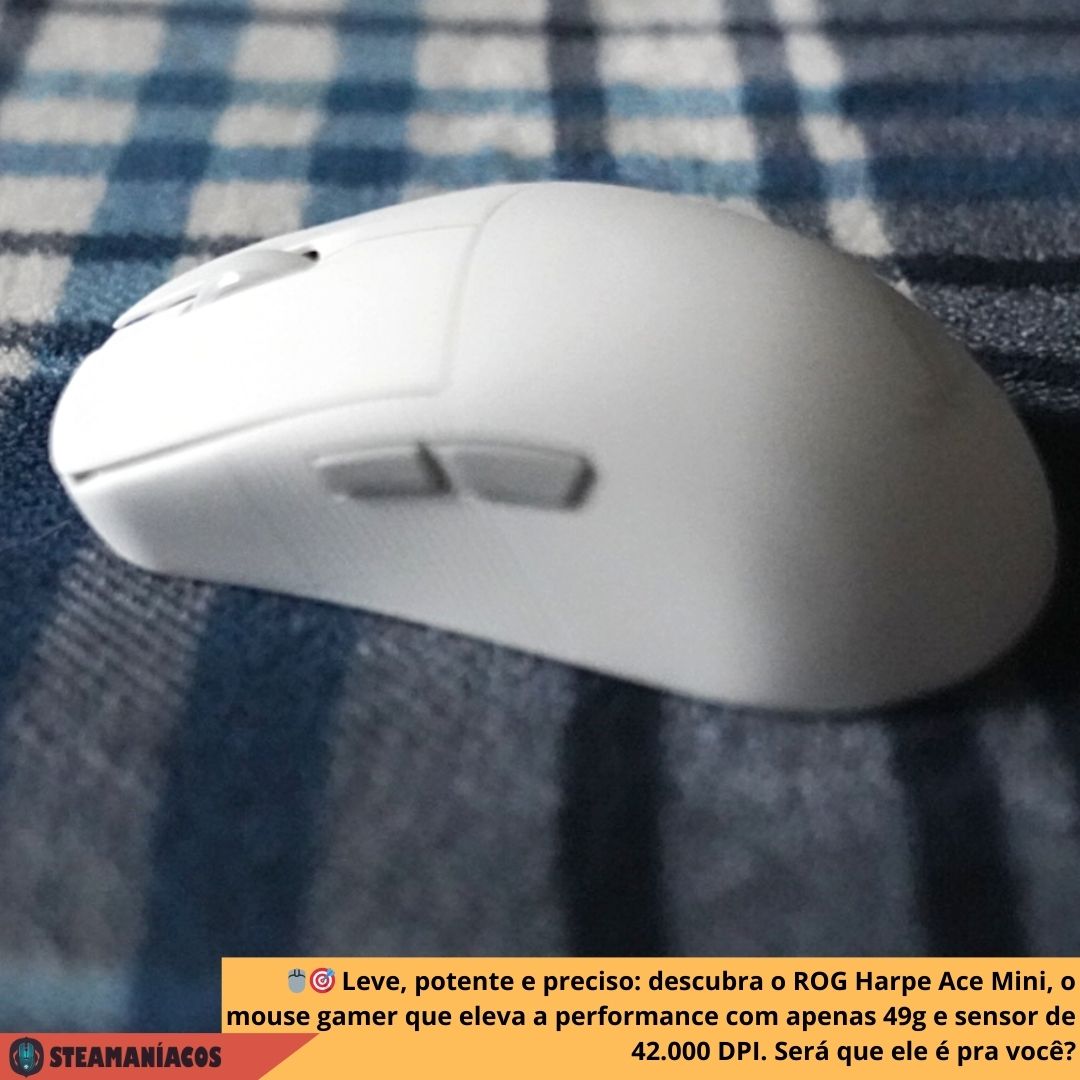 ROG Harpe Ace Mini: O mouse gamer leve e preciso que surpreende