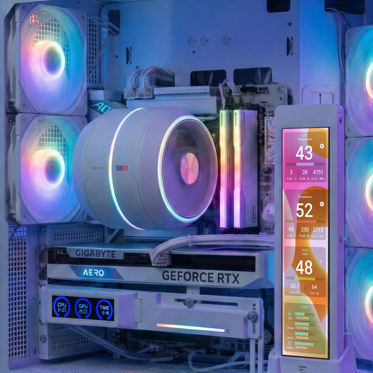 Suporte de GPU com tela por apenas R$60? Zalman lança acessório inusitado